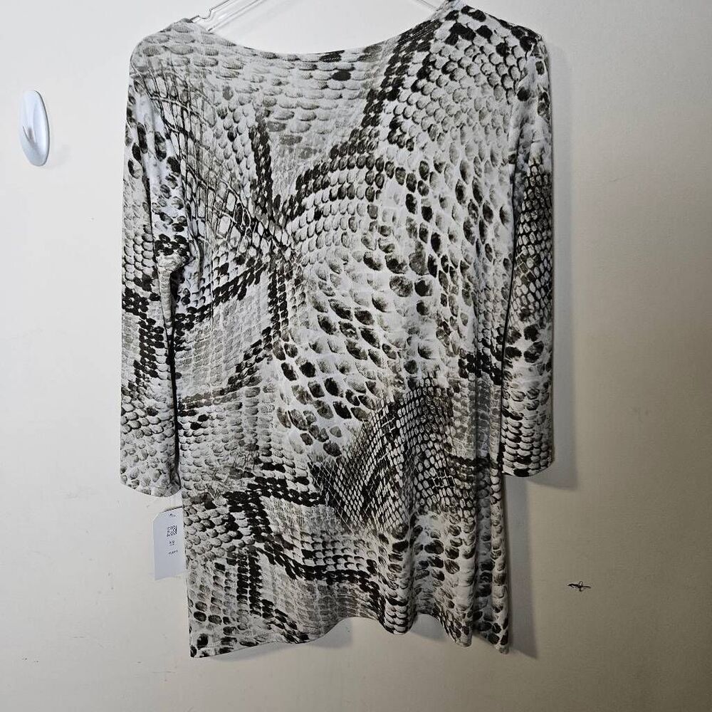 Clara Sunwoo Parachute Hem Tunic Python Print Wom… - image 2